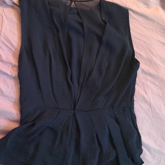 EUC midnight blue Rebecca Taylor shell, size 12 - Picture 2 of 3